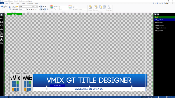 design vmix title blend